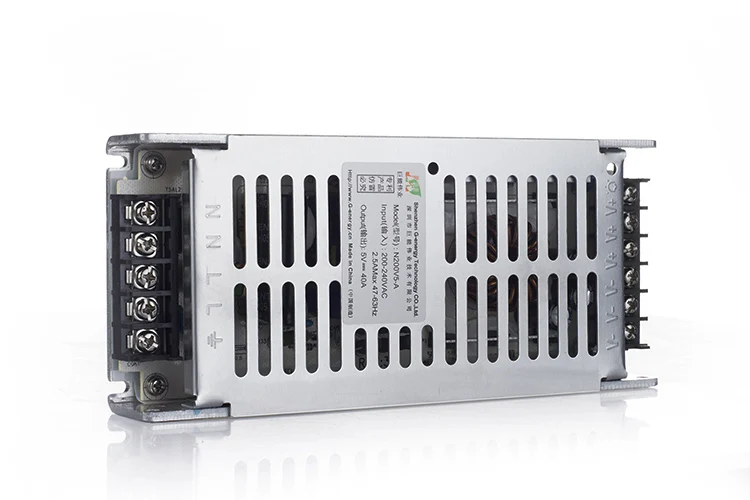 5 в 40A 200 Вт Светодиодный источник питания N200V5 светодиодный индикатор питания дисплея адаптер переключающий вход AC220V в DC5V блоки питания, P4, P5