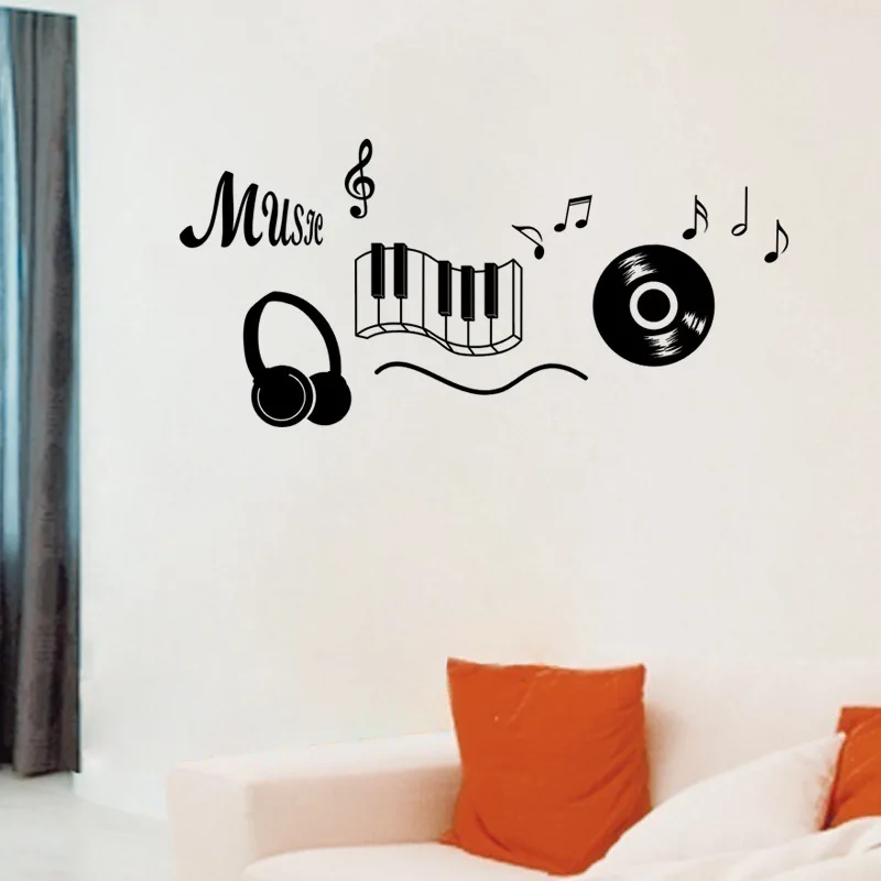 The New Design Creative Music Theme Home Decor Headset Card
