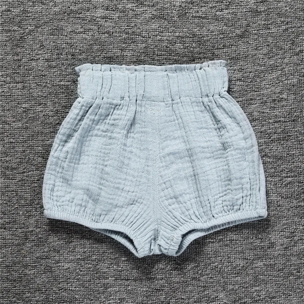 SJR-305, летние шорты для новорожденных мальчиков и девочек, хлопковые льняные летние шорты, штаны из полипропилена, Детские однотонные шорты