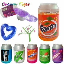 Crystal slime DIY draw Mud blow bubbles transparent slime Non-toxic/magnetic Handgum Polyer clay creative kid children funny toy
