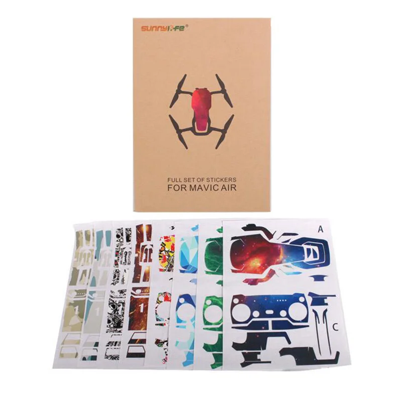 

8 Colors For your Choose Cool Waterproof PVC Stickers of Skin Decals for DJI MAVIC AIR Drone Accessories