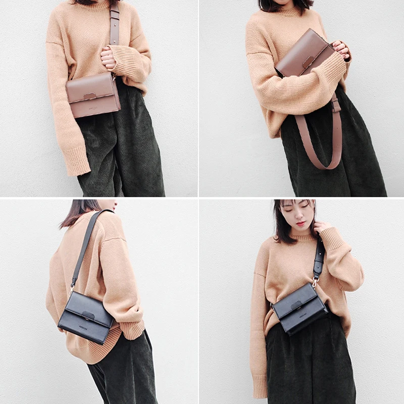 Широкий плечевой ремень сумки через плечо для женщин качество искусственная кожа Повседневная сумка дизайнер HSC106