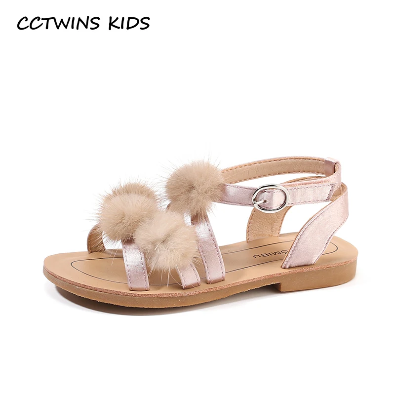

CCTWINS Kids Shoes 2019 Summer Girls Fashion Soft Party Dress Shoe Toddler Children Flat Princess Baby Brand Sandals PS724