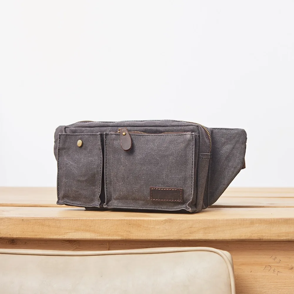 

UNISOUL Chest Bag men Water Repellent Canvas Shoulder Bags 2018 New Arrival Crossbody Bag Casual male messenger bag
