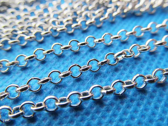 5 meters 3.20mm Rolo &quotO&quot Cross Chain DIY Jewelry Accessory Necklace &amp Bracelet Findings Connector Charm | Украшения и