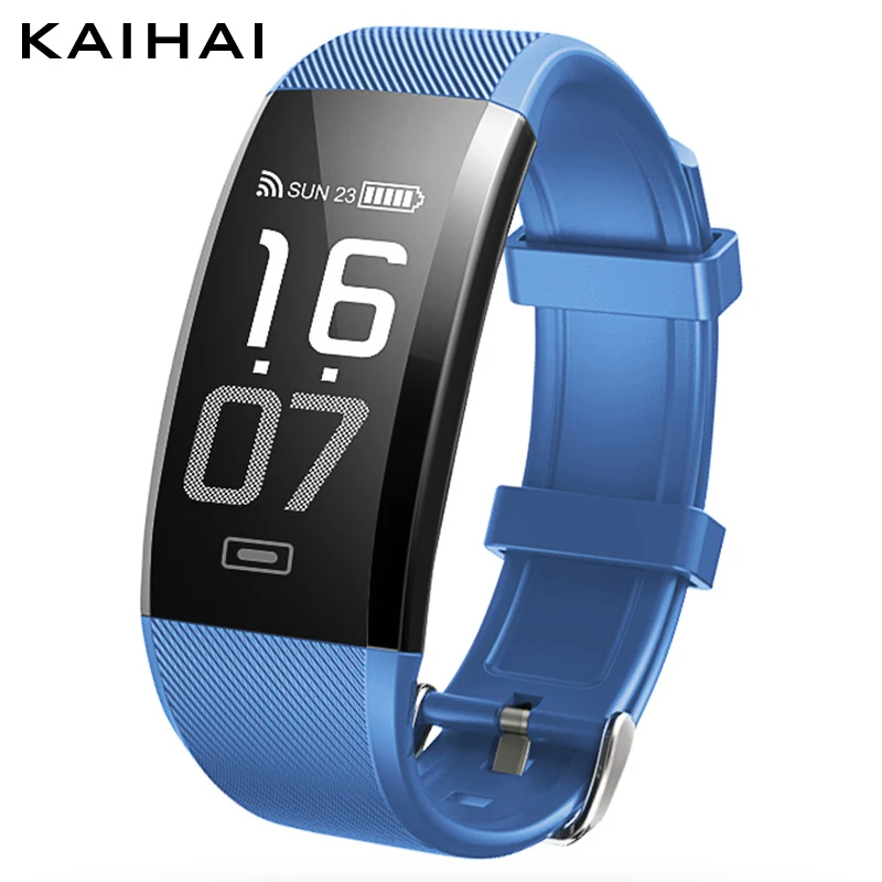 Kaihai H7 Спорт Смарт фитнес-трекер часы измерять кровяное давление кислорода сердечный ритм Мониторы шагомер большой браслет телефон напоминание Saat