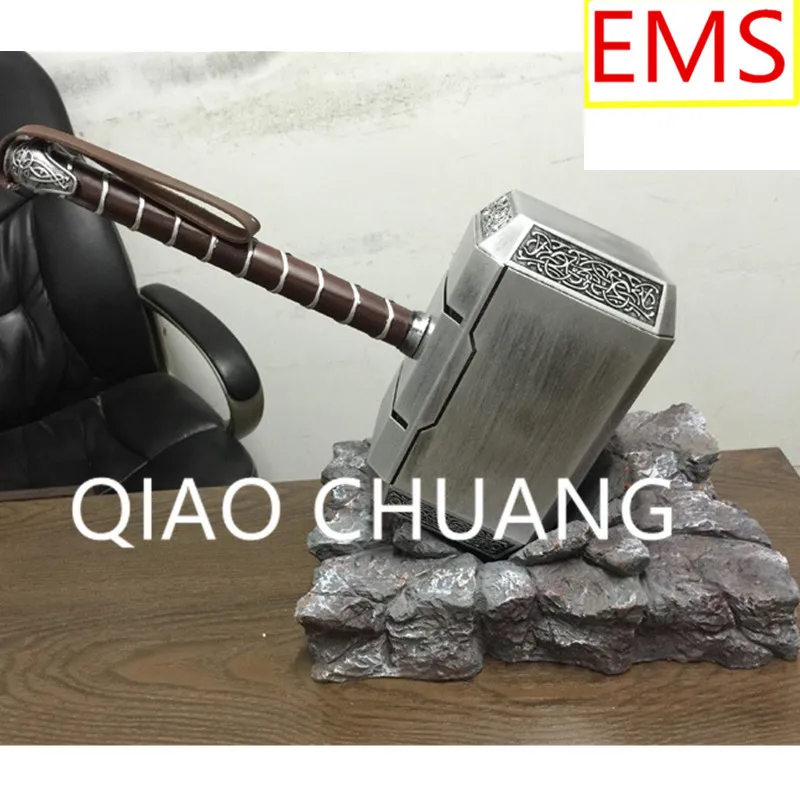 

Justice League Thor Weapons Aboutsledge Thor's Hammer 1:1 And Resin Aboutsledge Base PVC Action Figure Collection Model Toy G883