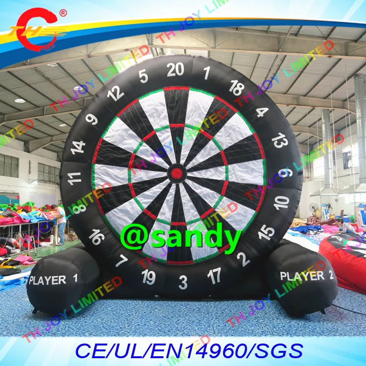 

free air ship,3m/4m/5m giant inflatable soccer dart board/inflatable darts games/inflatable football kick target shooting darts