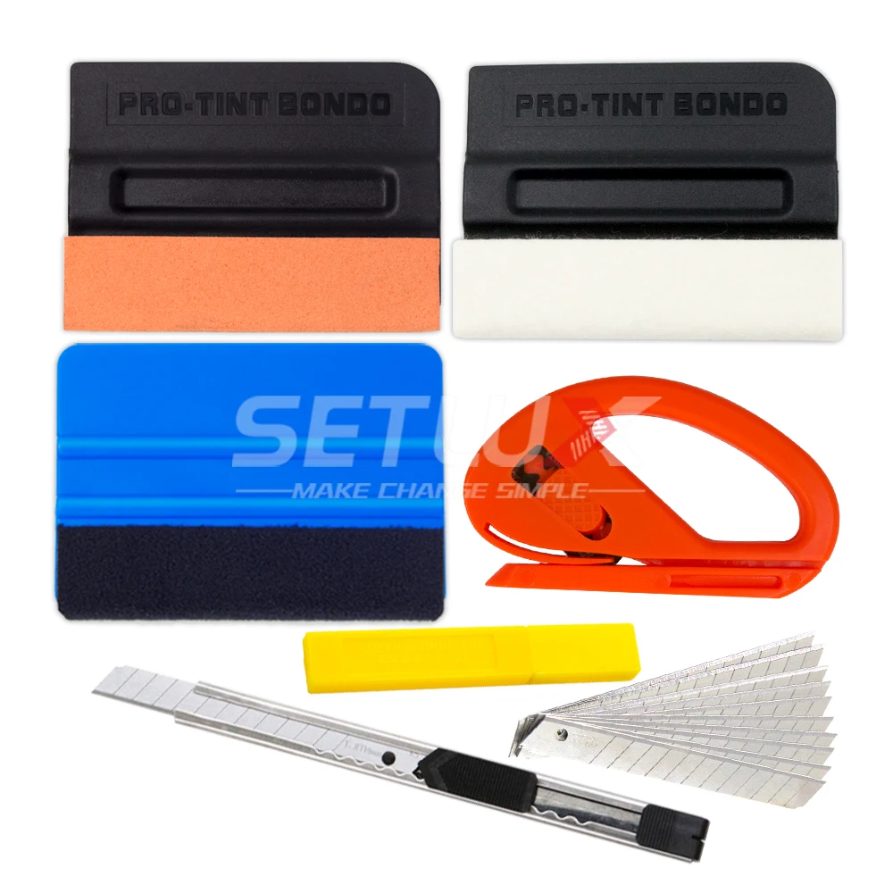 

Vinyl Carbon Fiber Film Scraper Wrapping Tool Kit Window Tint Squeegee Sticker Wrap Cutter Knife Auto Car Styling Accessories