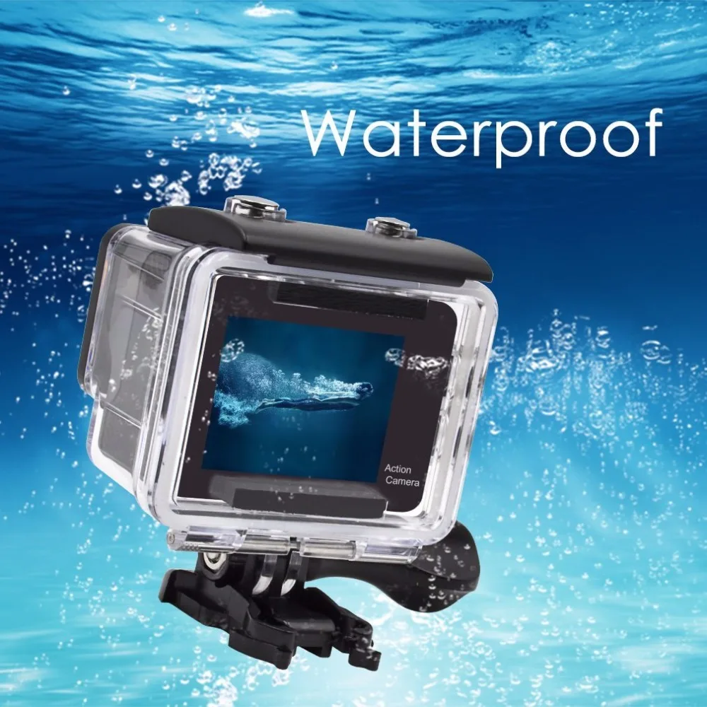 Спортивная Экшн-камера 4 K, Wifi, сенсорный экран, водонепроницаемая, 30 м, 1080 p, Full HD, 16 МП, камера для подводного действия, камера для велосипедного шлема