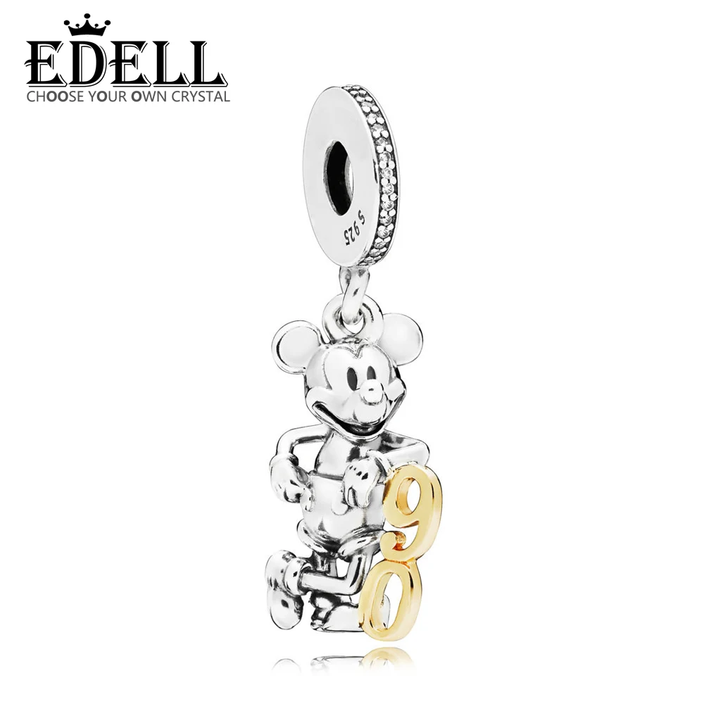 

EDELL 100% 925 Sterling Silver New 1:1 797497CZ Limited Edition 90th Anniversary Hanging Charm Original Women's Winter Fashion