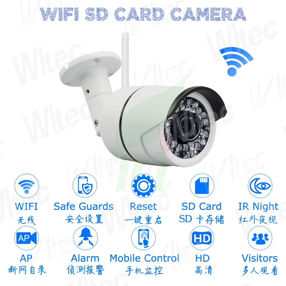 Наружная камера безопасности XM Reset WIFI 1080P H.265 с сигнализацией движения ONVIF P2P IP Cam IR