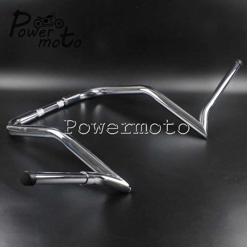 16 &quotRise Chrome Ape вешалка летучая мышь обтекатель 1 1/4&quot руль для 192 up Harley Touring Dressers Baggers