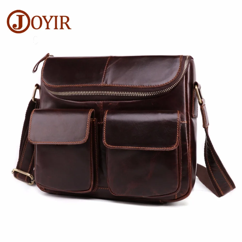 

Men's Bag Genuine Leather Shoulder Bags Messenger Bag Male Large Capacity Travel Mens Crossbody Bags Leather Handbags for men
