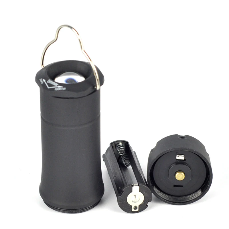 BORUiT 500LM светодиодный портативный фонарь с 3 режимами, масштабируемый светильник-вспышка для кемпинга, палатки, фонарь, светильник, уличный фонарь с батареей AAA