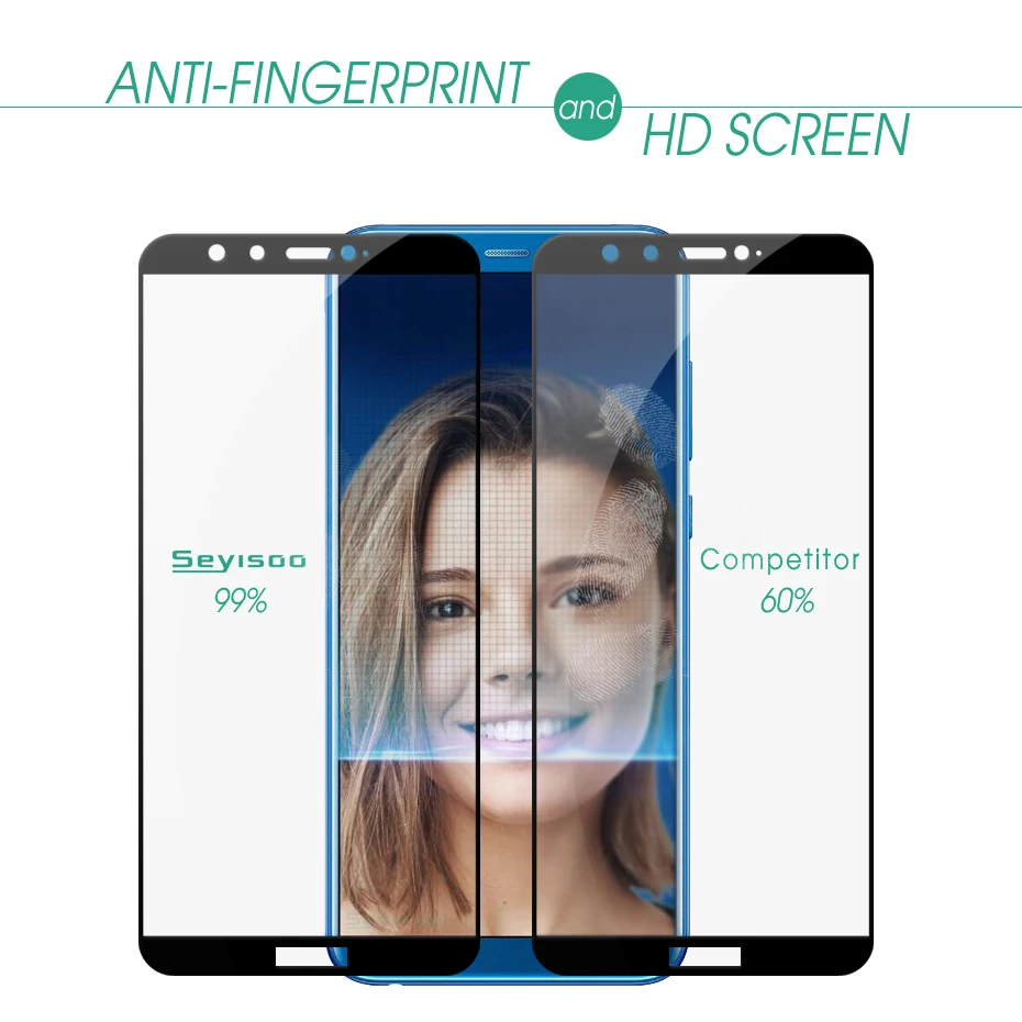 Оригинальная защитная пленка для экрана Seyisoo Real 2.5D 9 H 0,3 мм с полным покрытием из закаленного стекла для huawei Honor 9 Honor9 Lite