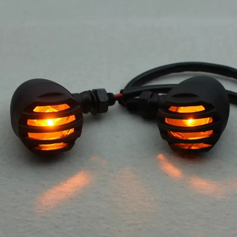 

2pcs Styling Motorcycle Turn Signal Indicator Tail Light Flash Motorcycle Accessories For Chopper Bobber CAFE RACER BMW