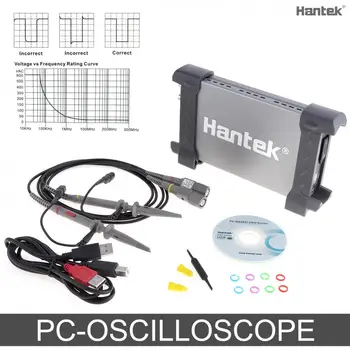 

Hantek 6022BE Virtual Digital Oscilloscope 20M 48MSa/s Bandwidth with 2 Channels PC USB Interface for Electronic Measurement
