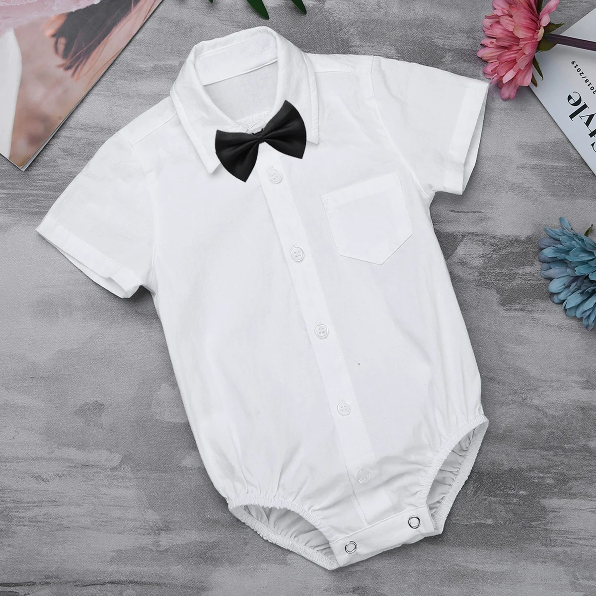 FEESHOW/детское боди для мальчиков; одежда для маленьких джентльменов; рубашка; комбинезон; боди; комплект с галстуком-бабочкой для малышей