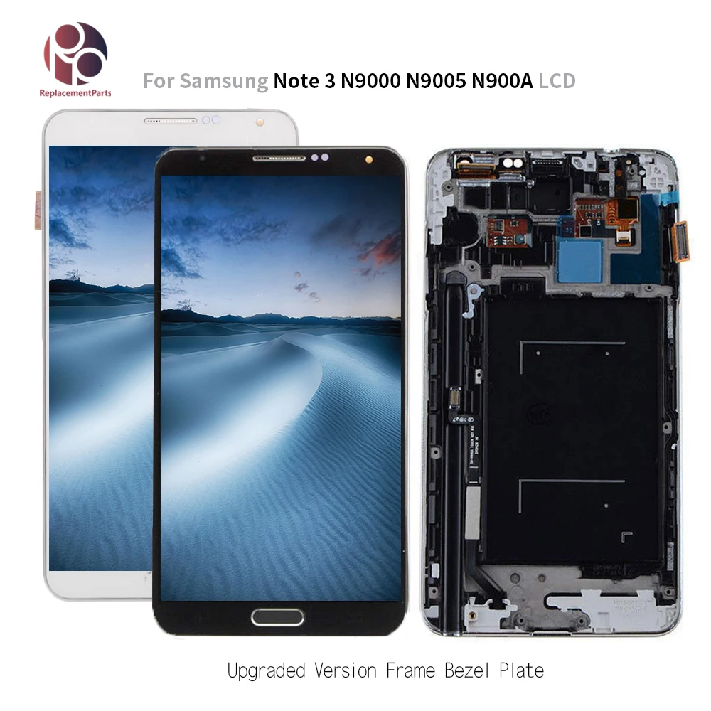

5.7" Tested LCD For SAMSUNG Galaxy Note 3 N9005/6/ N900V P N900A T Display Touch Screen Digitizer with Middle Frame Bezel Plate