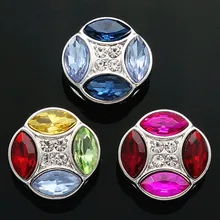 Лидер продаж Красота Мода горный хрусталь красочные 18 мм застёжка, бусинка застежка браслета ювелирные изделия оптом KZ2067