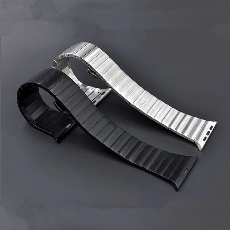 CRESTED strap For Apple watch band iwatch 4 3 42mm 38mm 44mm/40mm Stainless steel apple watch 4 3 correa Link bracelet belt