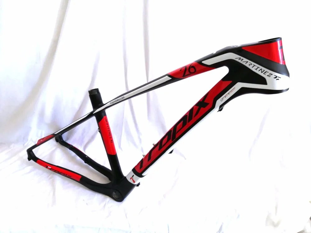 

High Quality wokecyc black carbon mtb frame 26er 15.5 inch mountain bike carbon frame ,Easy to install external cables