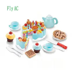 Fly AC 54 шт. DIY Фрукты торт ко дню рождения Ice набор кремов ролевые игры еда игрушка для детей