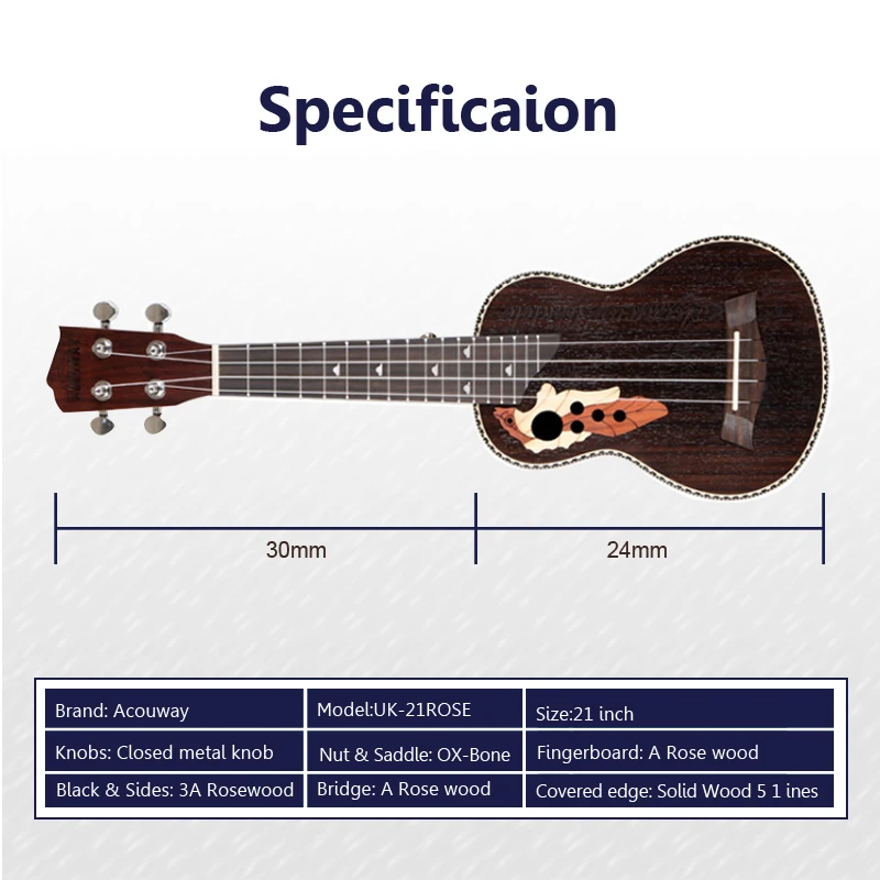 Atualidade ukulele soprano concerto ukulele 21 23