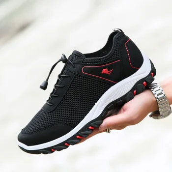 

Dropshipping Men Hiking boots slip on Mesh Winter Breathable Men sneakers shoes comfort canvas ladies shoes