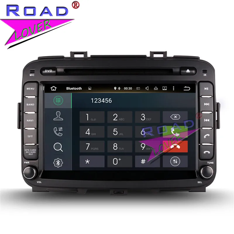 Sale Roadlover Android 9.0 Car DVD Automotive Player Radio For KIA CAarens 2013- New Stereo GPS Navigation Magnitol Double Din Video 3