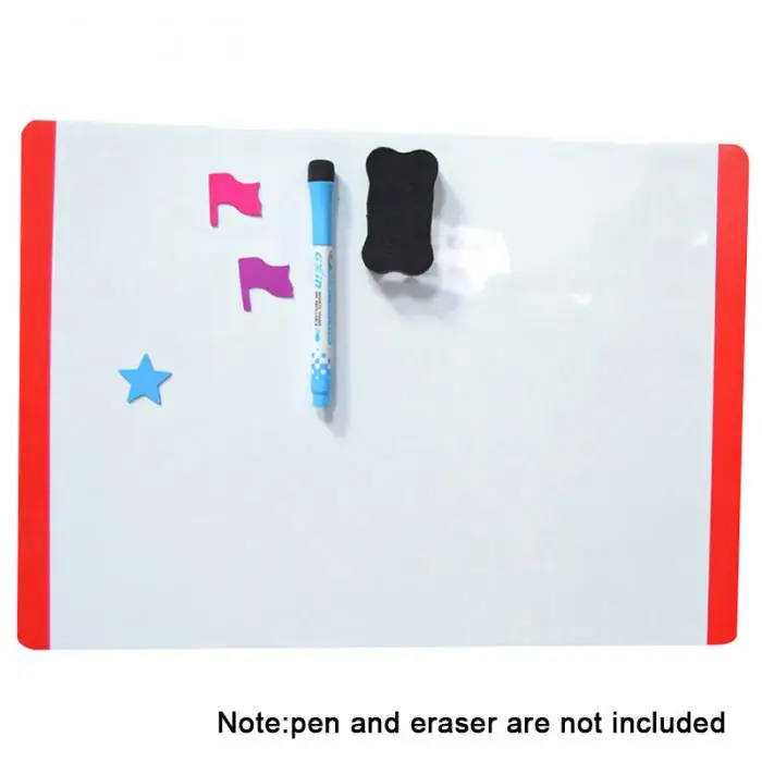 High Magnetic Board Whiteboard A4 21x30cm PVC Gift For Drawing Message Fridge Refrigerator UEJ