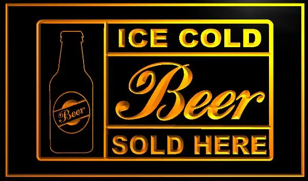 Ледяное Пиво продается здесь декорация декор для стен пиво для бара Пивной клуб светодиодный неоновый свет знак