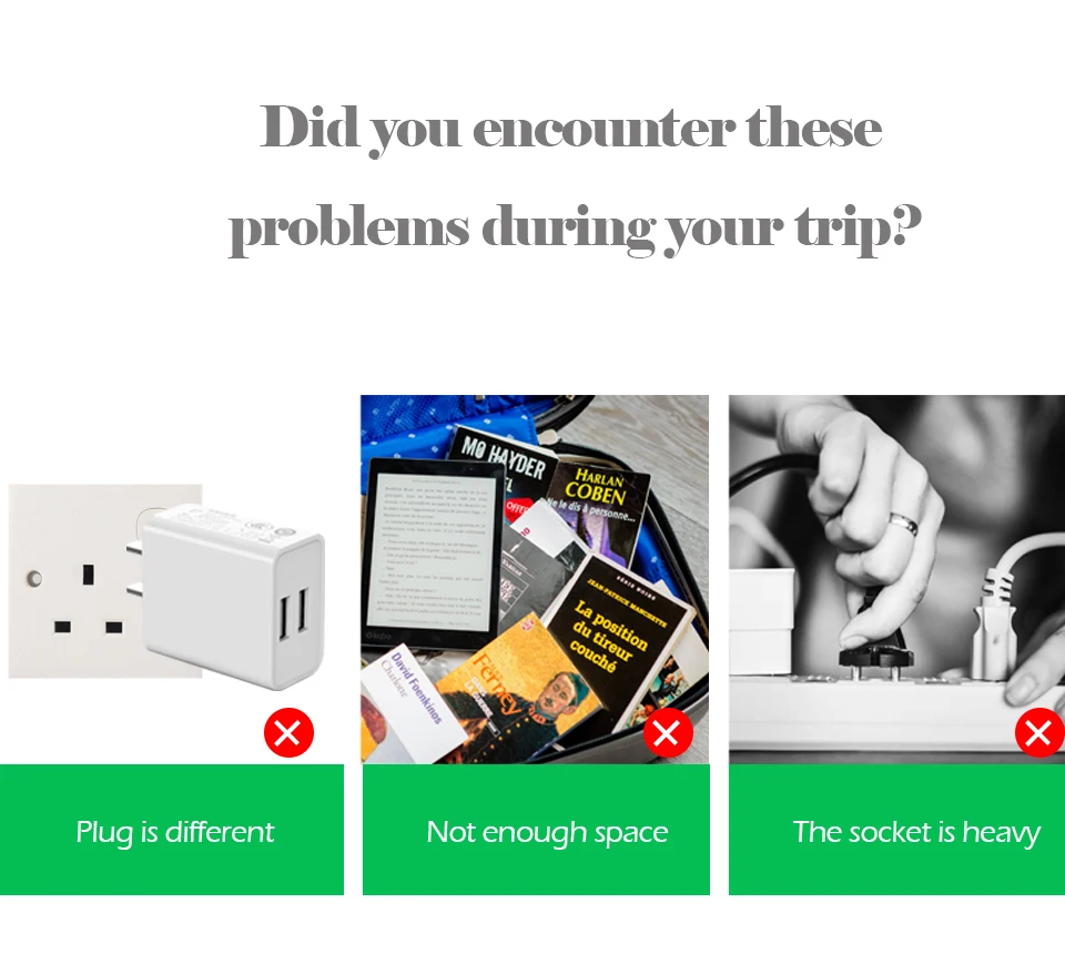 1PC US EU TO UK AC Power Adaptor Plug Travel Wall Charger Outlet Adapter Converter 2 Socket For Phone Laptop Electronic Charging (2)