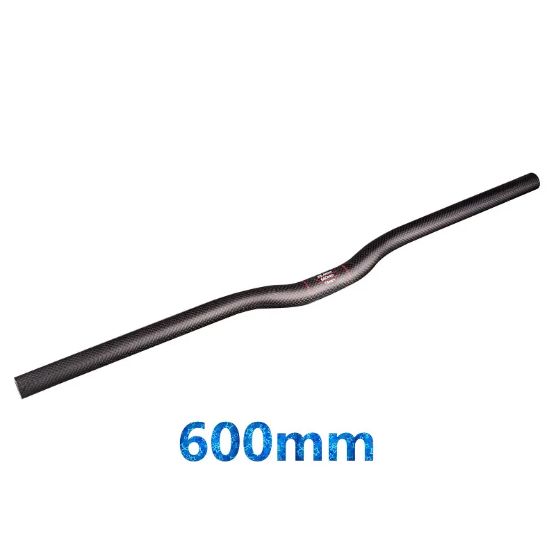 Труба из углеродистого волокна 3 K mattefull Carbon горный велосипед MTB Handlebar25.4mm* 40/42/44/46/50/56/58/70 cmsmall диаметр MTB углеродный руль плоского подъема - Цвет: 600mm