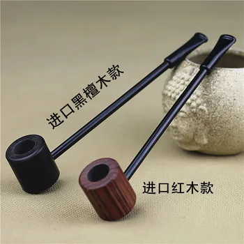 

High-grade imported Ebony Wood pipe smoking large quantity can be printed logo