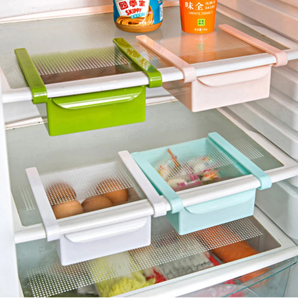 Кухонный стеллаж для хранения Органайзер, кухонные аксессуары, органайзер, полка для хранения холодильника, ящик для хранения, холодильник, контейнер, ящик