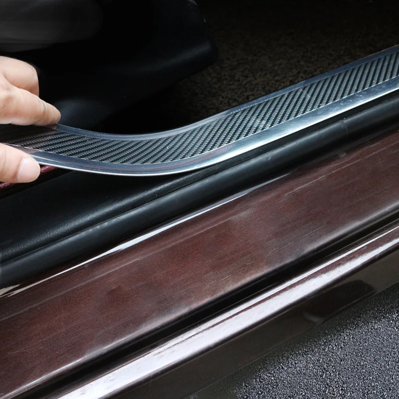

Car Stickers And Decals 5D Carbon Fiber Vinyl Protector Strip Sticker Car Styling Interior Accessories Automobiles Universal
