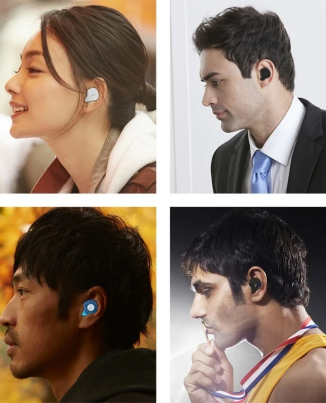 Новые мини 3D стерео в ухо звук Bluetooth 5,0 наушники невидимые настоящие Беспроводные водонепроницаемые спортивные наушники для телефонов