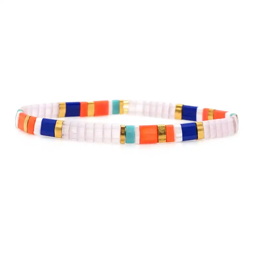 

Shinus Bohemian Bracelet Women Pulseira Mujer 2019 Colorful Summer Beach Jewelry MIYUKI Tila Beads Bracelets Fashion Handmade