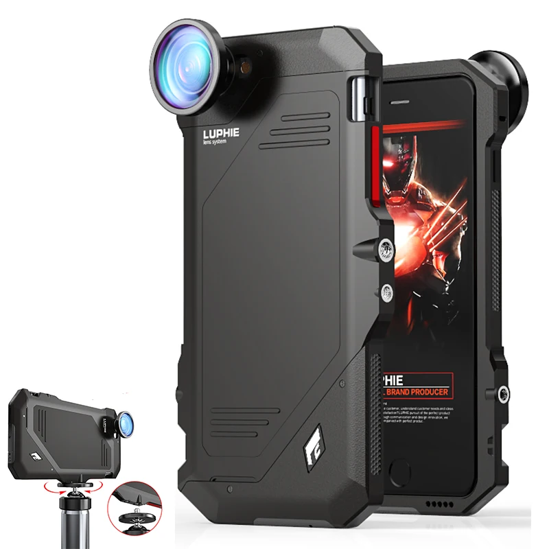 imágenes para A prueba de golpes Hermética Al Polvo Cubierta de la Caja de Lente de Ojo de Pez Gran Angular Para el iphone 6 6 S Plus 4.4 "y 5.5" 3 In1 Diseño del Caucho Duro Híbrido Luphie imágenes para A prueba de golpes Hermética Al Polvo Cubierta de la Caja de Lente de Ojo de Pez Gran Angular Para el iphone 6 6 S Plus 4.4 "y 5.5" 3 In1 Diseño del Caucho Duro Híbrido Luphie