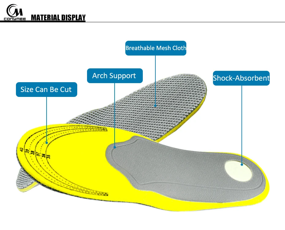 Обувь унисекс Стельки плоскостопием ортопедическая стельки для обуви площадку для мужчин и женщин поддержку свода стопы кроссовках