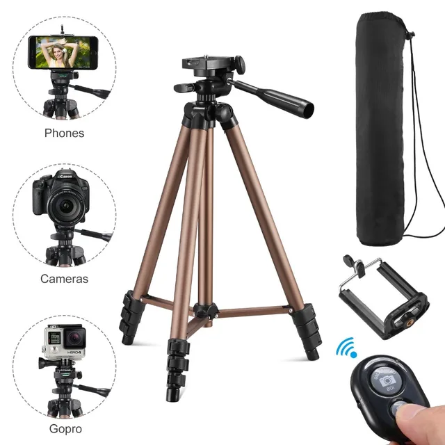tripod for phone with remote control holder stand tripod for phone