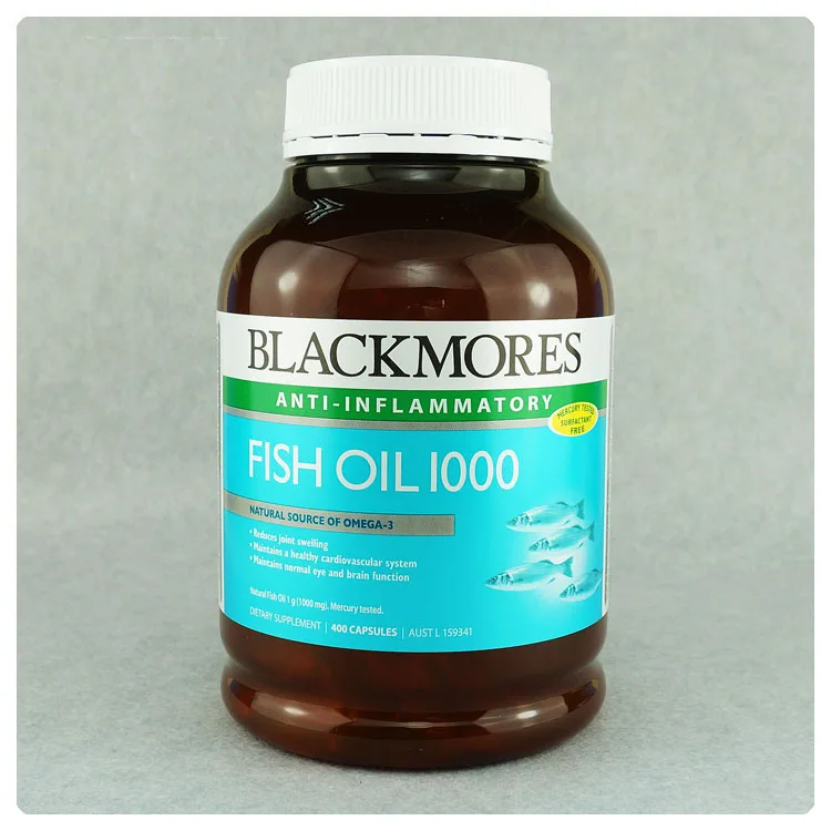 

Blackmores Flsh Oil 1000 mg Natural source of omega-3 400 capsules
