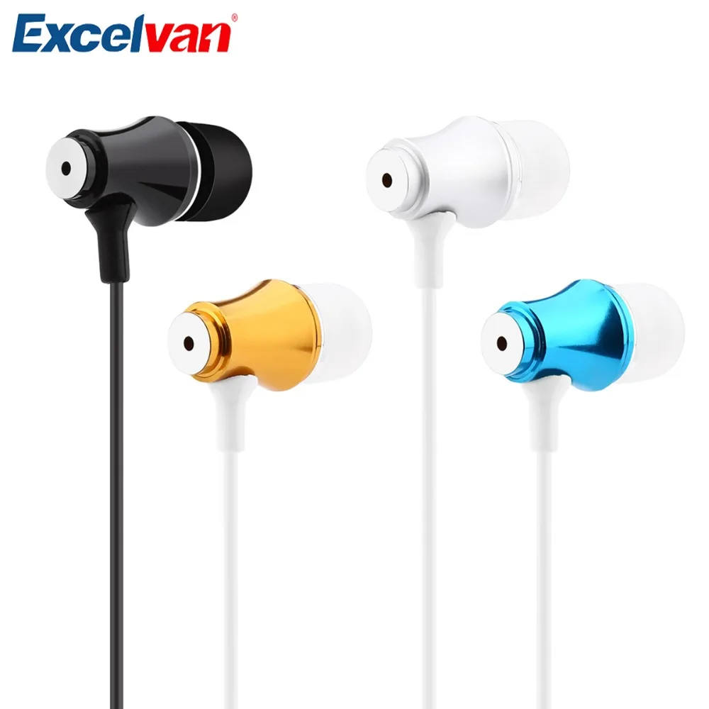 

Excelvan Wired Super Bass Stereo Music 3.5mm Plug In-Ear Earphones Sport Headset for PC Laptop Android Moblie Phone