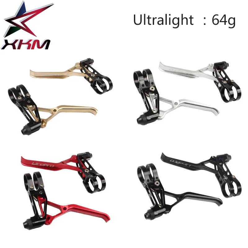 

1 pair bicycle V brake handlebar 64g ultralight aluminum alloy 7075 for brompton levers mountain bike road bike brake parts