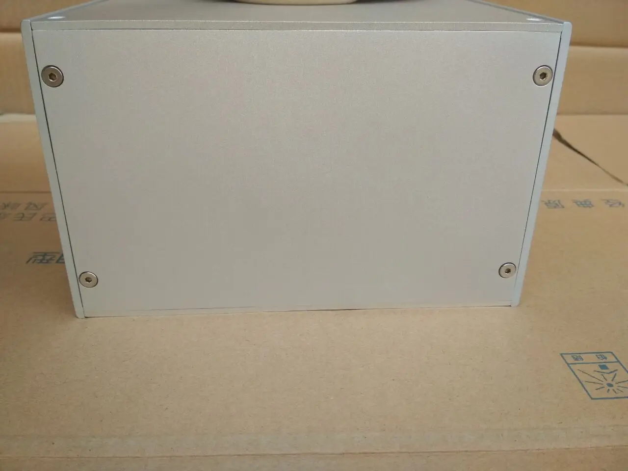 Dual UV meter Full Aluminum power amplifier Box Enclosure AMP Case DIY