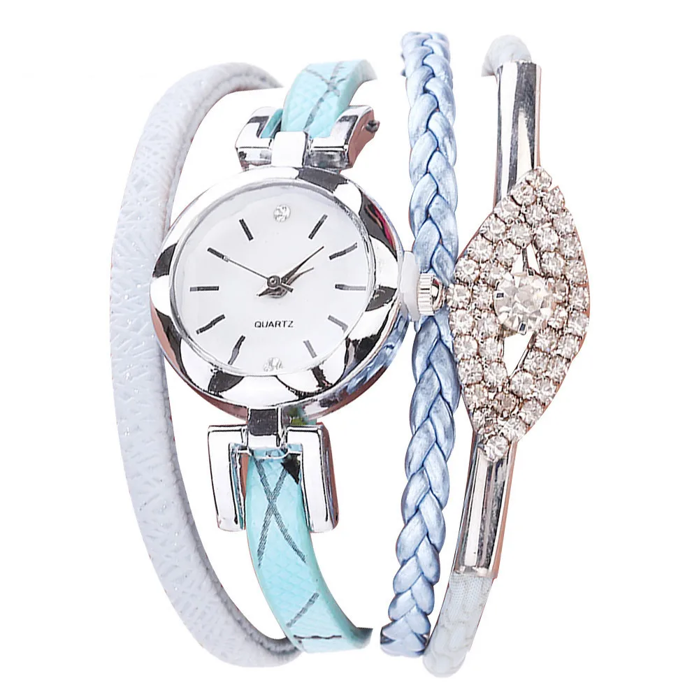 Montre Femme CCQ модные часы для женщин девочек Аналоговые кварцевые наручные часы женская одежда браслет часы Reloj Mujer Relogio Feminino - Цвет: Blue