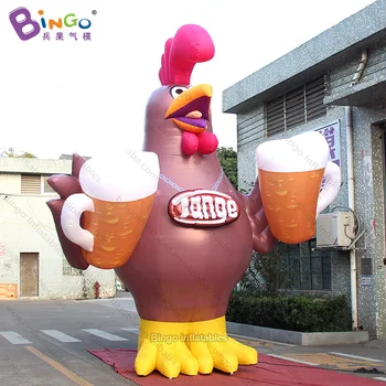 

GREAT HANDMADE 5m inflatable beer chicken balloon toy decoration customized advertising for fried chicken shop