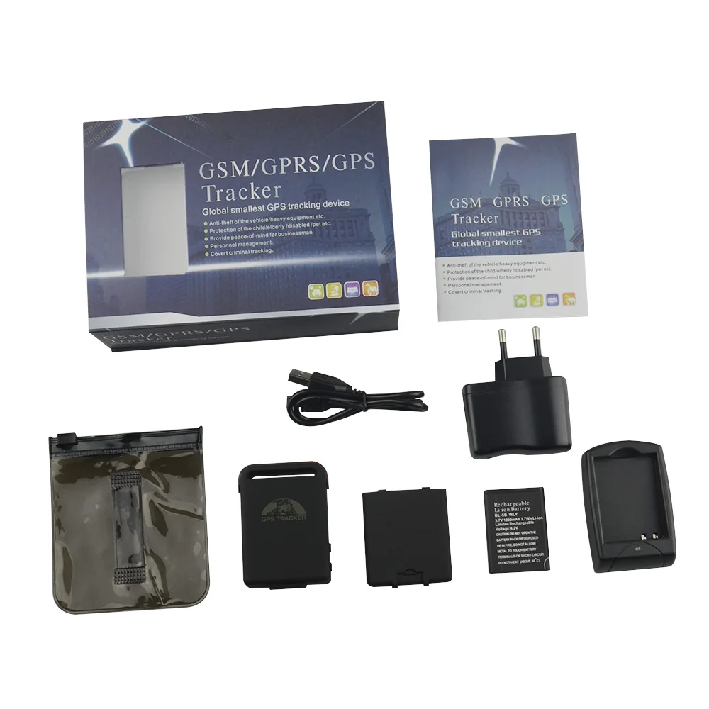 Мини GPS GSM GPRS трекер TK102B для автомобиля мотоцикла 102B SOS сигнал с водонепроницаемой